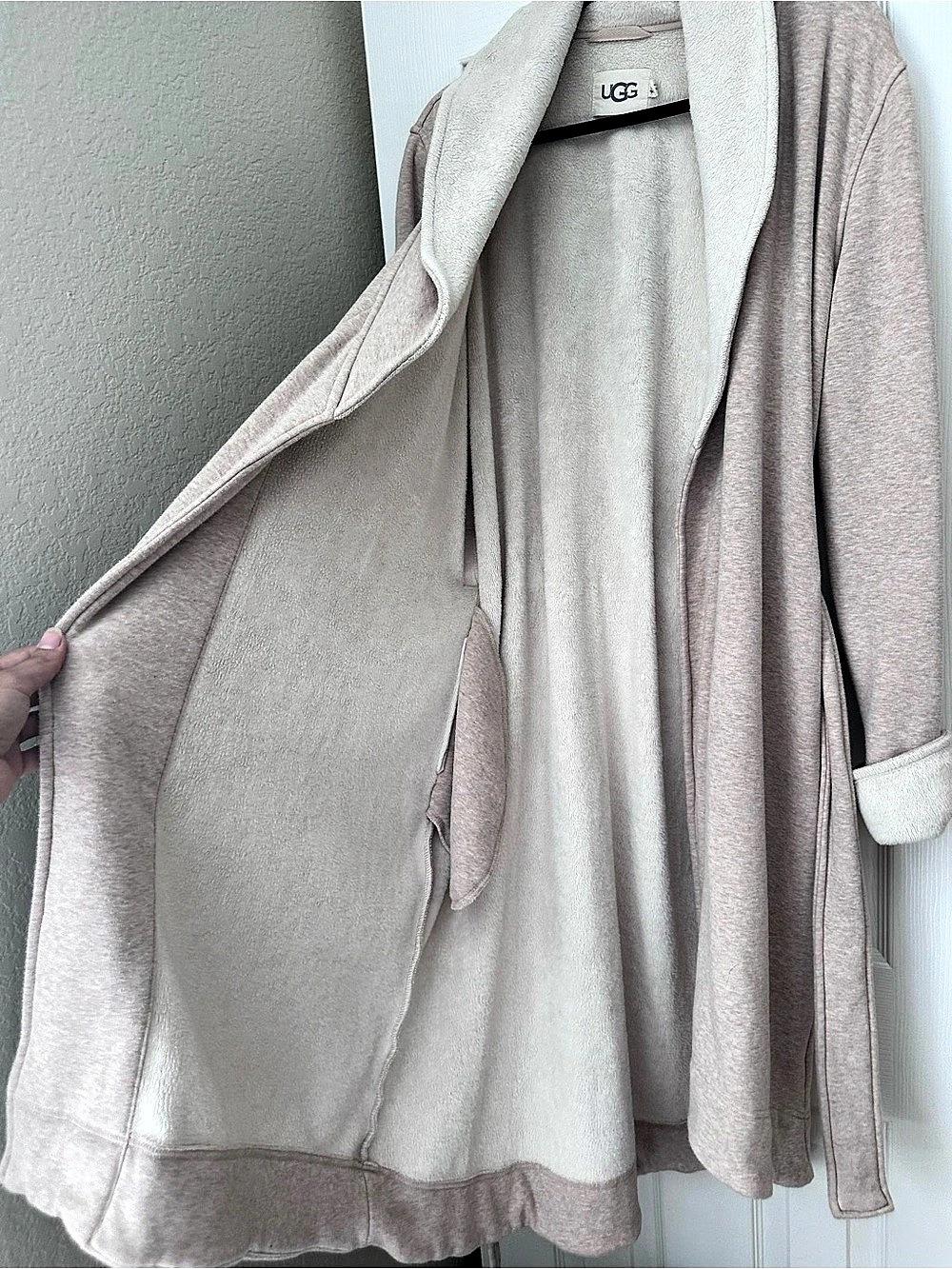 UGG Duffield II Robe Taupe Large - Picture 3 of 5